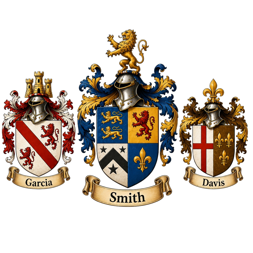 Traditional family coat of arms